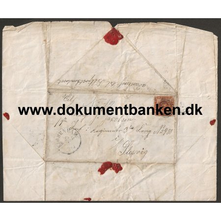 Johannes Jacobsen 1 Inf. Regiment 3 Komp. Nr 480 i 2 Slesvigske krig 1864 Brev