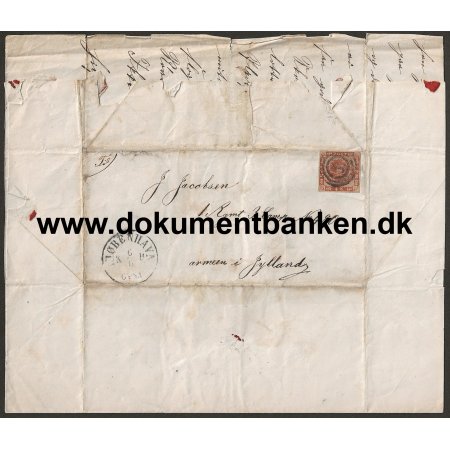 Johannes Jacobsen 1 Inf. Regiment 3 Komp. Nr 480 i 2 Slesvigske krig 1864 Brev