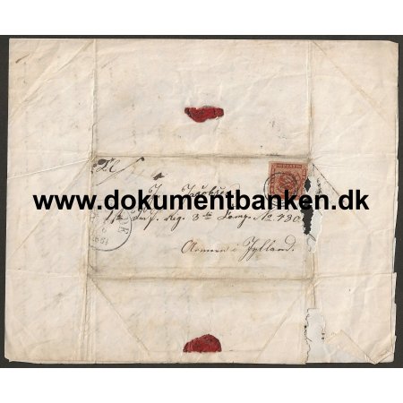 Johannes Jacobsen 1 Inf. Regiment 3 Komp. Nr 480 i 2 Slesvigske krig 1864 Brev