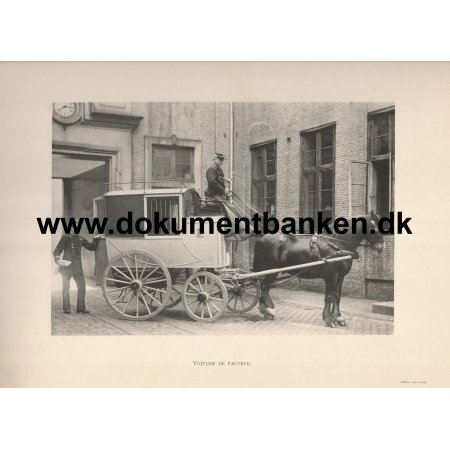 Det Kgl. Postvsen's Hestevogn til Breve og Pakker 1892