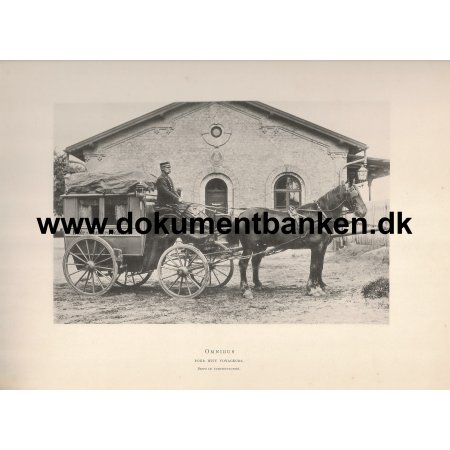 Hesteomnibus Rude-Sandved Station Fra det Kgl. Danske Postvsen 1892