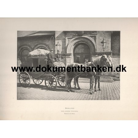 Hesteomnibus fra det Kgl. Danske Postvsen p ruten Aalborg til Lgstr 1892