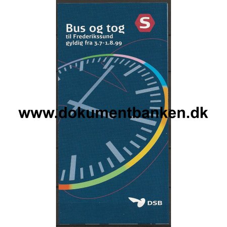 S-tog 1999 Kreplan for bus og tog til Frederikssund