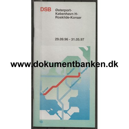 DSB Kreplan sterport-KH-Roskilde-Korsr 29-09-1996