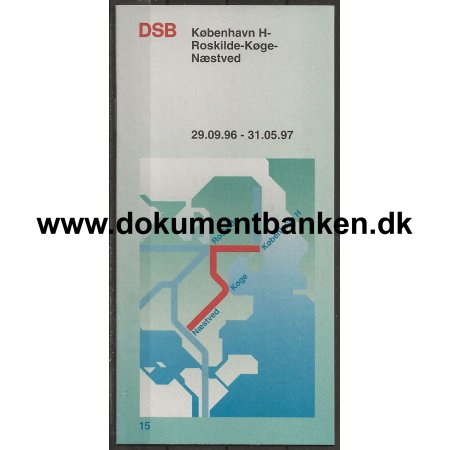 DSB kreplan KH-Roskilde-Kge-Nstved 29-09-1996