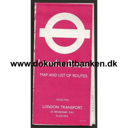 London Buses London Transport Kreplan 1973