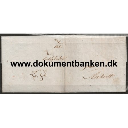 Toldtjenestebrev til Anholt 26 Marts 1831