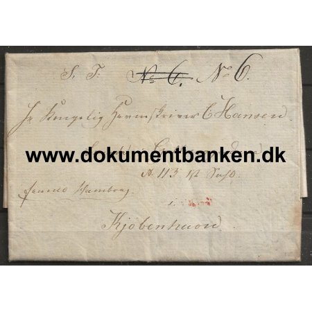 Brev til C. Hansen Gothersgade 113 i Kbenhavn 27 maj 1825