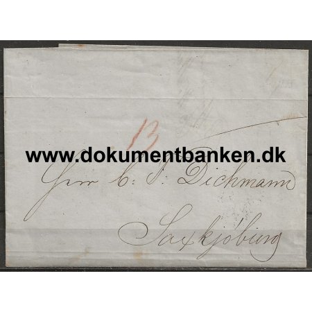 Brev til C. F. Dichmann Sakskbing dateret d. 23 september 1845