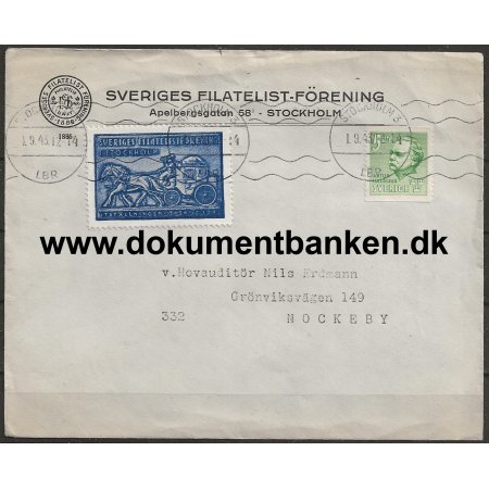 Sveriges Filatelist Forening Kuvert 1943