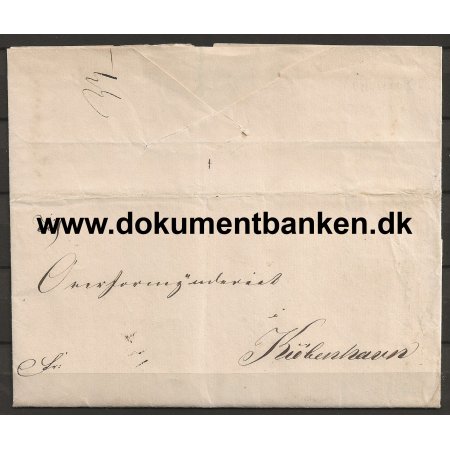 Tjenestebrev til Overformynderiet Kbenhavn 29 August 1837