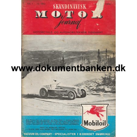 Skandinavisk Motor Journal Nr 1 1956