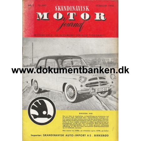 Skandinavisk Motor Journal Nr 2 1956