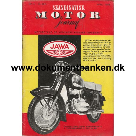 Skandinavisk Motor Journal Nr 4 1956