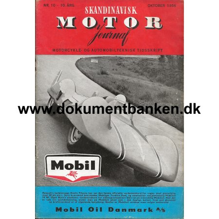 Skandinavisk Motor Journal Nr 10 1956