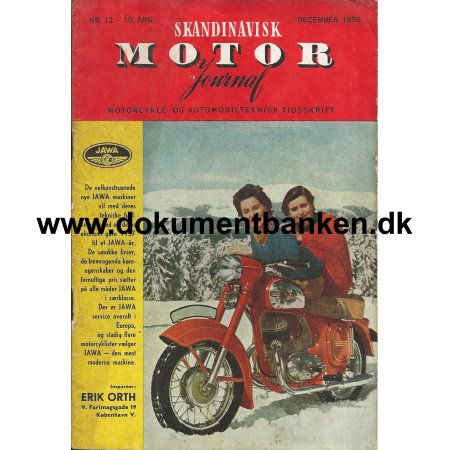 Skandinavisk Motor Journal Nr 12 1956