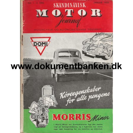 Skandinavisk Motor Journal Nr 1 1955