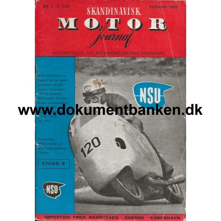 Skandinavisk Motor Journal Nr 2 1955