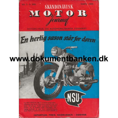 Skandinavisk Motor Journal Nr 3 1955