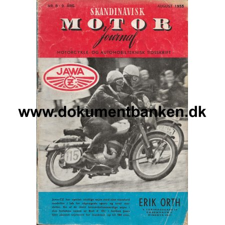 Skandinavisk Motor Journal Nr 8 1955