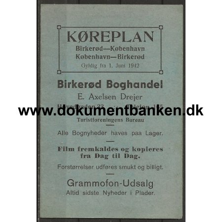 Kreplan DSB tog Birkerd 1942