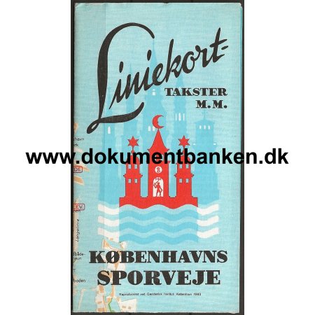 Liniekort Kbenhavns Sporveje 1963