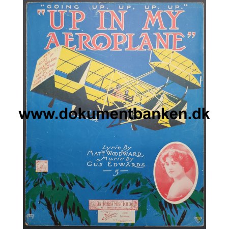 Going Up Up Up Up Up Up In My Aeroplane Lillian Lorraine Nodehefte 1909 USA Dokument