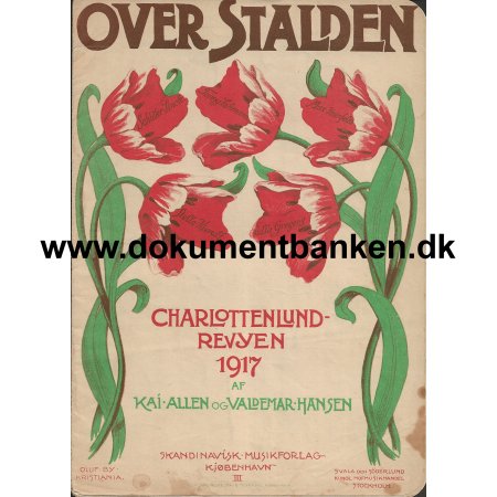 Over Stalden Charlottenlundrevyen 1917 Nodehefte