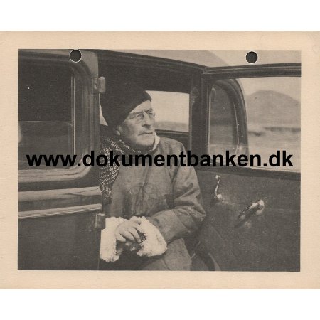 Sven Hedin Svensk opdagelsesrejsende Autograf p kort til det Kungliga Geografiska Selskab Sverige