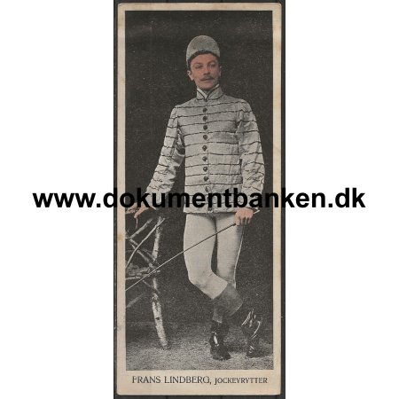 Jockeyrytter Frans Lindberg Kbenhavn Postkort