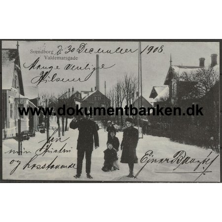 Valdemarsgade, Svendborg, Fyn, Postkort