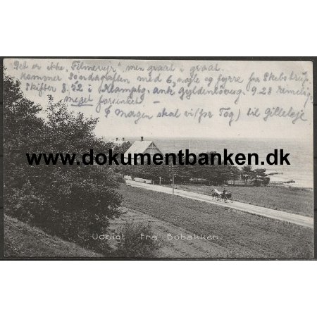 Udsigt fra Bobakken, Hellebk, Postkort