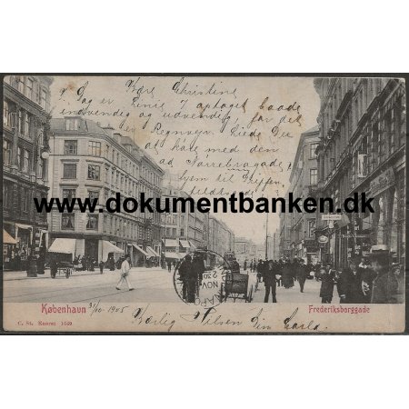 Frederiksborggade Kbenhavn Postkort