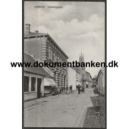 Lemvig, Vestergade, Jylland, Postkort