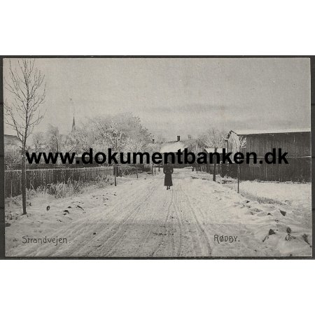 Rdby, Strandvejen, Sandby Stjernestempel, Lolland, Postkort