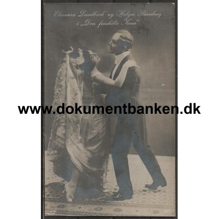 Skuespillere Holger Reenberg og Eleonora Lundbeck i "Den Fraskilte Kone" Postkort