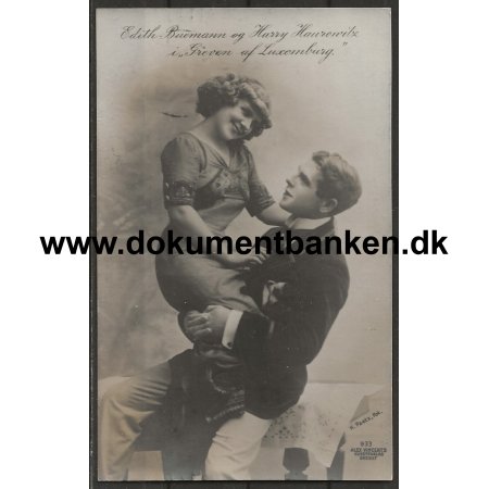 Edith Buemann og Harry Haurowitz. Skuespiller postkort