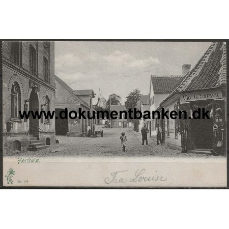 Chr. G. Larsen's Kolonialhandel Hrsholm Postkort