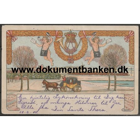 Postvsenets postkort julen 1905