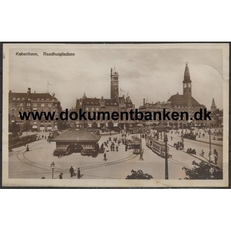 Rdhuspladsen i Kbenhavn. Postkort
