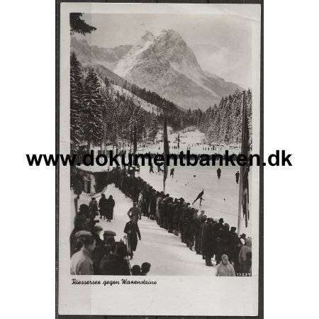 International Vintersportsuge Garmisch-Partenkirchen Tyskland Postkort 1938