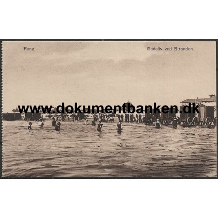 Badeliv ved Stranden Fan Danmark Postkort