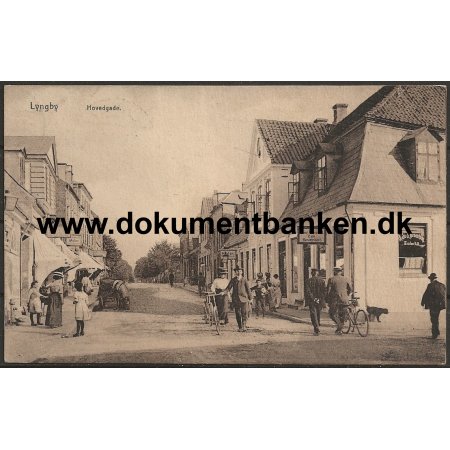 Hovedgaden Lyngby Sjlland Postkort