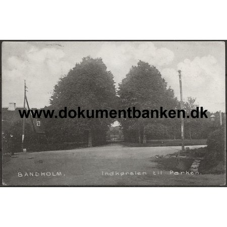 Indkrsel til Parken Bandholm Lolland Postkort