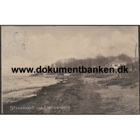 Strandparti Klampenborg Kbenhavn Postkort