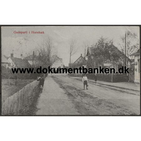 Gadeparti Hornbk Nordsjlland Postkort