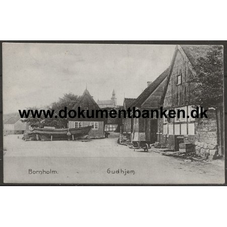 Gadeparti Gudhjem Bornholm Postkort