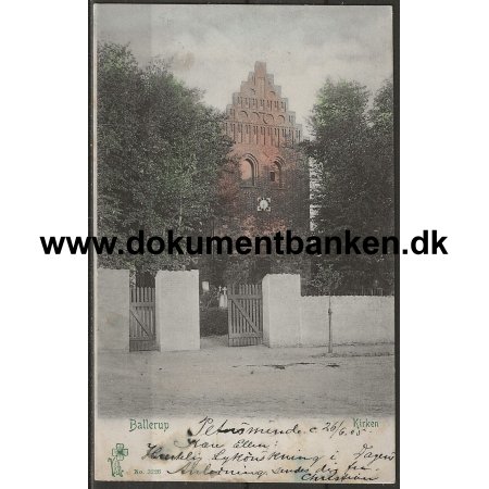 Ballerup Kirke Ballerup Kbenhavn Postkort