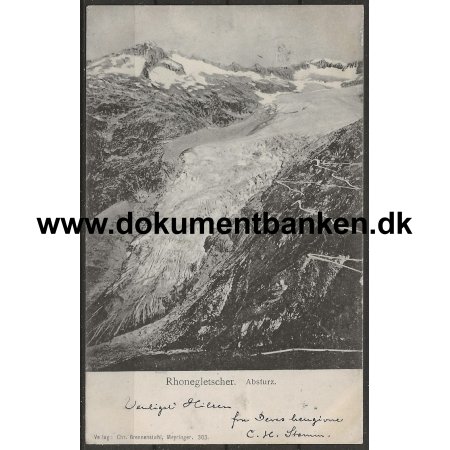 Rhonegletscher Schweiz Postkort