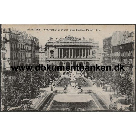 Le Square de la Bourse Marseille Frankrig Postkort